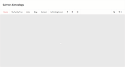 Desktop Screenshot of calvingenealogy.com